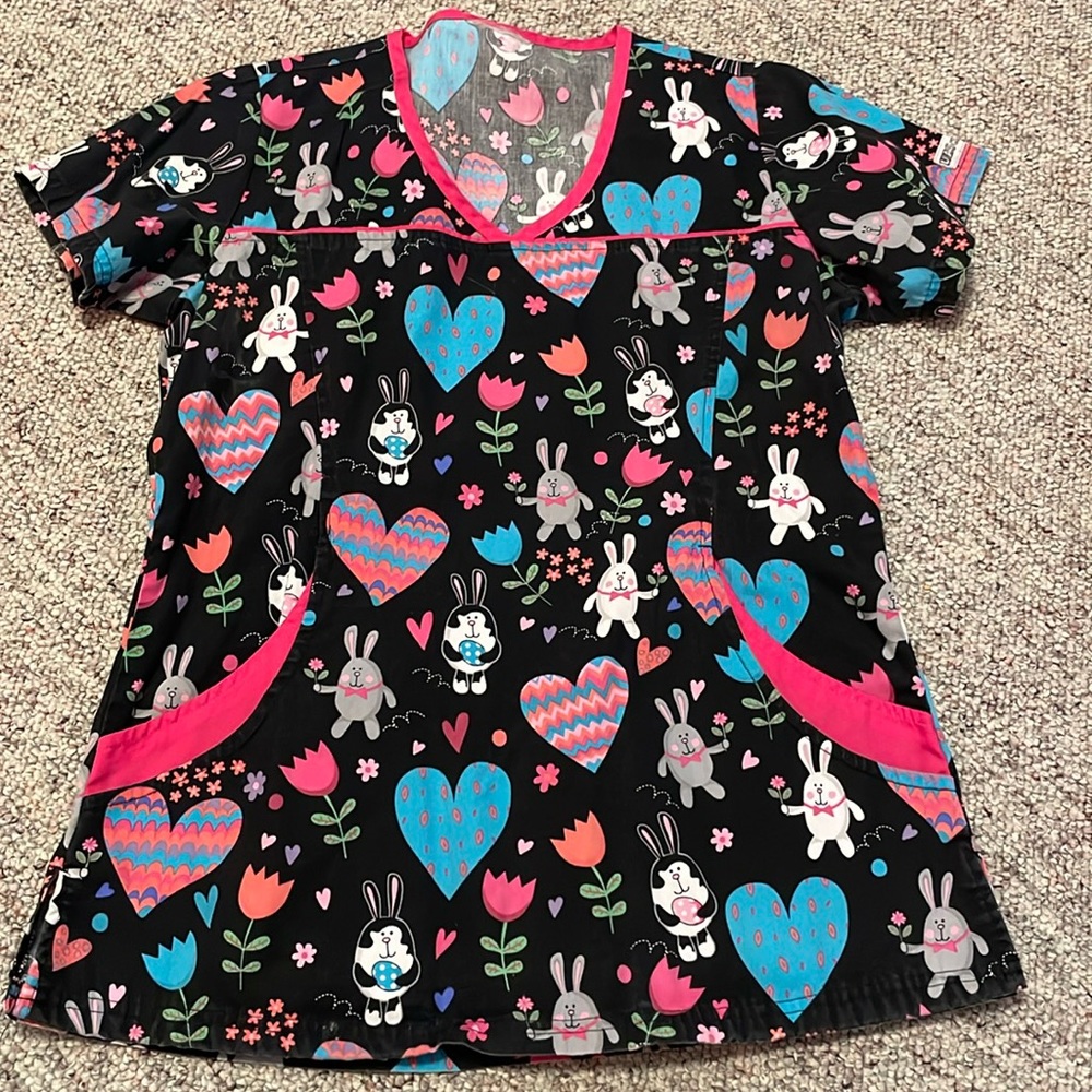 Easter scrub top